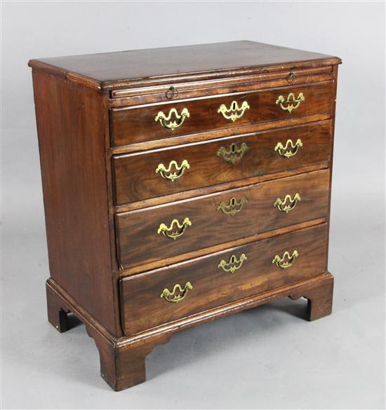 A George III mahogany chest, W.2ft 5in. D.1ft 5in. H.2ft 7.5in.